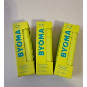 x3- BYOMA Liptide Lip Oil Peptides Avocado Oil Barrier Lipids 5ml 0.16oz NEW
